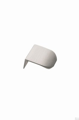 Tirador para muebles de aluminio plateado Edge Round 40