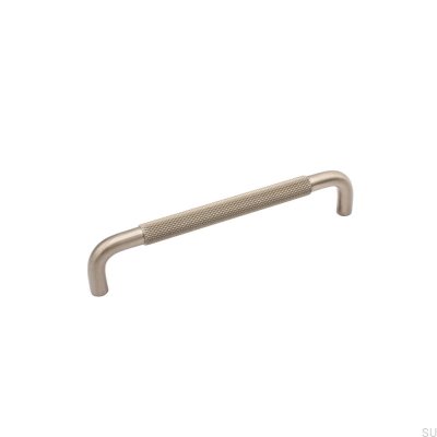 Tirador para mueble rectangular Helix 160 plateado 