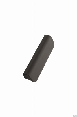 Tirador para mueble rectangular Fall 128 Aluminio Negro Mate Cepillado
