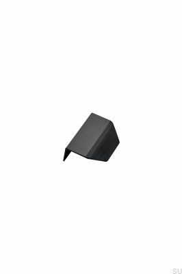Tirador para mueble Blaze 2 20 cantos Aluminio Negro Mate Cepillado