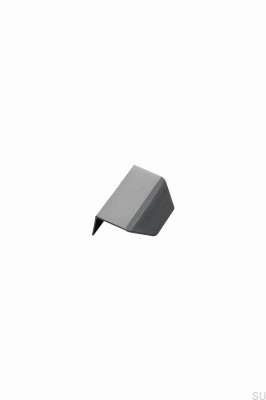 Tirador para mueble Blaze 2 20 cantos, aluminio cepillado antracita