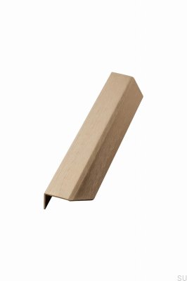 Tirador para mueble Blaze 2 cantos 2x80 Aluminio Oro Cepillado