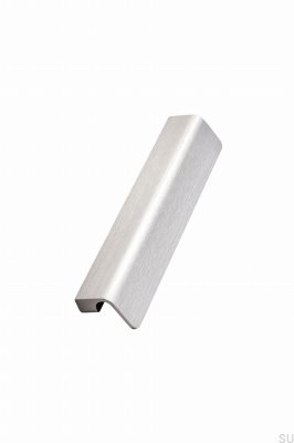 Tirador para mueble longitudinal Fringe 160, aluminio, plata