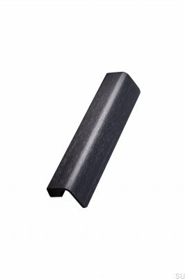 Tirador para mueble longitudinal Fringe 160 Aluminio Negro Mate Cepillado