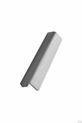 Tirador para mueble longitudinal Fringe 160, aluminio cepillado antracita