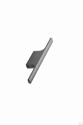 Tirador alargado para muebles Tau 32 de aluminio antracita cepillado