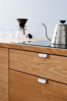 Tirador para mueble Edge Accent 32 Aluminio Plata