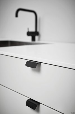 Tirador para mueble Edge Accent 32 Aluminio Negro Mate Cepillado