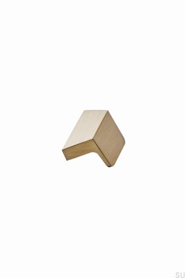 Tirador para mueble alargado Sobre 32, aluminio cepillado dorado