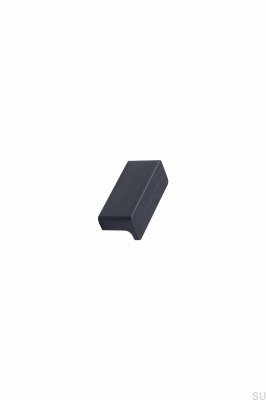 Pomo para mueble Elan 32 de aluminio negro mate cepillado