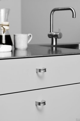 Pomo para mueble Inside 32 Aluminio Plata