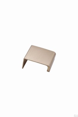 Tirador para mueble Artisan de 20 cantos, aluminio cepillado dorado