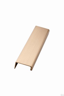 Tirador para mueble Artisan 160 edge, aluminio cepillado dorado