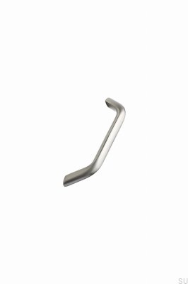 Tirador para mueble rectangular Space 128 Aluminio Plata