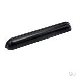 Uchwyt meblowy muszlowy Saluto  160 Czarny metalowy