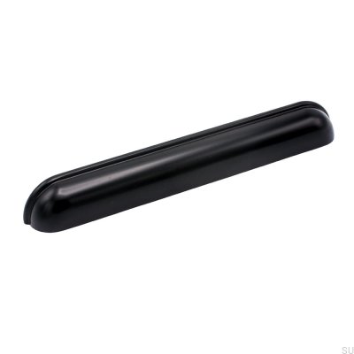 Tirador para mueble Saluto Shell 160 Aluminio negro