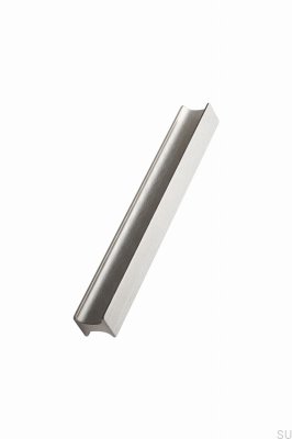 Tirador para mueble longitudinal Track 160, aluminio, plata