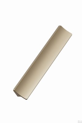 Tirador alargado para muebles Ciel 160/544 de aluminio dorado mate