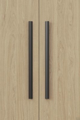 Tirador para muebles Ciel 160/544 de aluminio negro mate