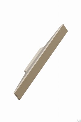 Tirador para mueble rectangular Facet 32 Aluminio Oro Mate