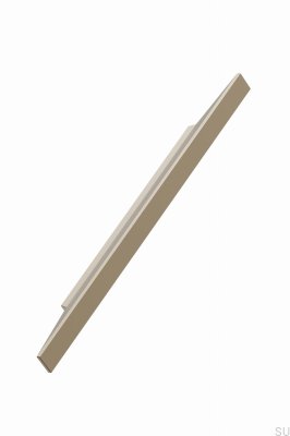 Tirador para muebles rectangular Facet 96 Aluminio Dorado Mate
