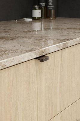 Tirador para mueble Edge Comet 32 Aluminio Marrón Mate
