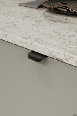 Tirador para mueble Edge Comet 32 Aluminio Negro Mate