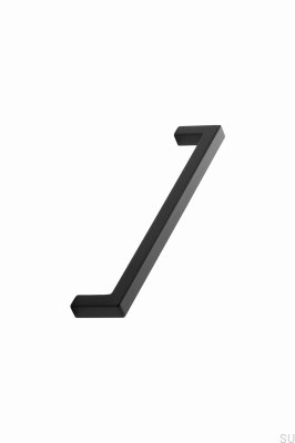 Tirador para mueble rectangular Square 10 160, metal, negro mate