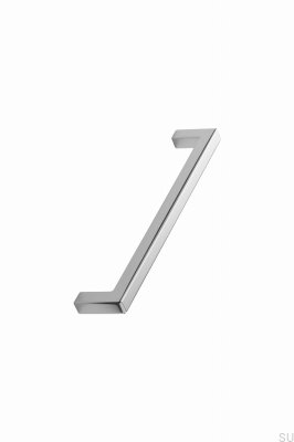Tirador para muebles de metal cromado plateado Square 10 448