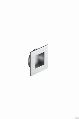 Tirador para mueble empotrado Inn 50 de metal cromado plateado mate