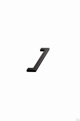 Tirador para mueble alargado Flat 128, metal, negro mate