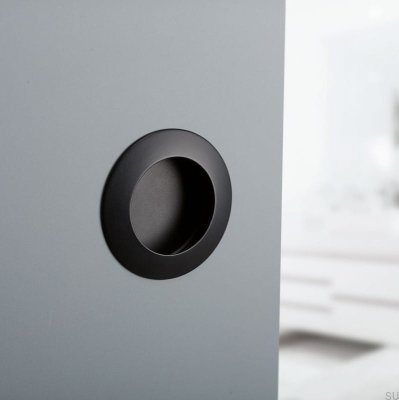 Tirador para mueble empotrable Tap 60 Black metal