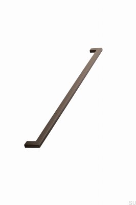 Tirador alargado para muebles Flat 448 Metal Marrón Oscuro