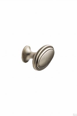 Perilla ovalada para muebles de metal dorado antiguo 60
