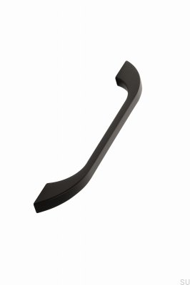 Tirador para mueble alargado Slim 160, metal, negro mate