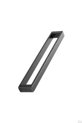 Tirador para mueble alargado Cubico 192, gris metalizado