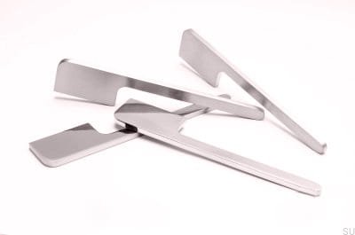 Tirador para mueble Soft Cut 200 Plata, Acero, Pulido