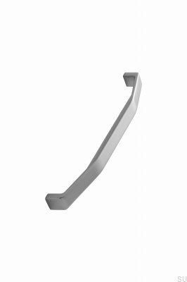 Tirador para muebles alargado de metal plateado Cool 192