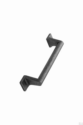 Tirador para mueble alargado Ship 128, gris metalizado