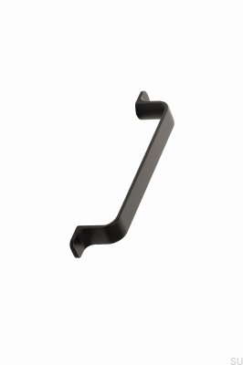 Tirador para mueble alargado Rio 256, metal, negro mate