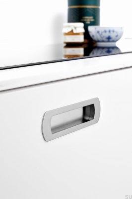Tirador para mueble empotrado Lux 192 Metal Plata