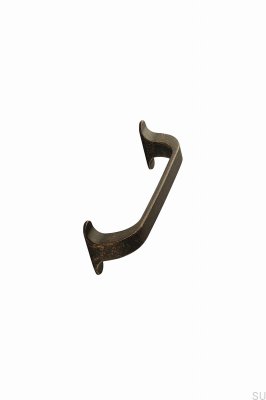 Tirador para mueble alargado Locker 128, metal, bronce antiguo