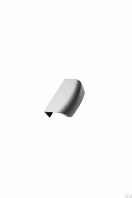 Tirador para muebles con borde cepillado plateado de metal Wow 64