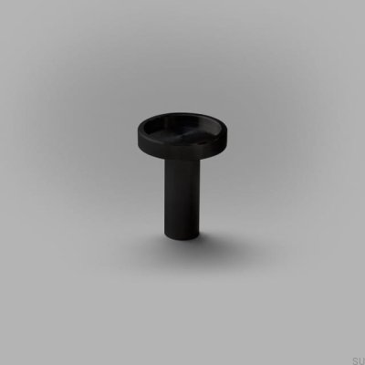 Pomo para mueble Ina S de aluminio, negro