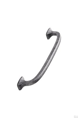 Tirador para mueble alargado Classic 160, gris metalizado