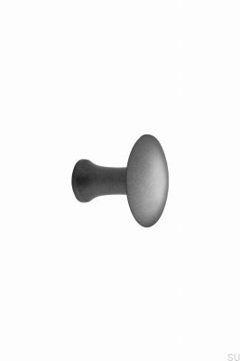 Pomo para muebles Castle 37,8 en color gris metalizado
