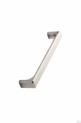 Tirador alargado para muebles de metal plateado Fold 160