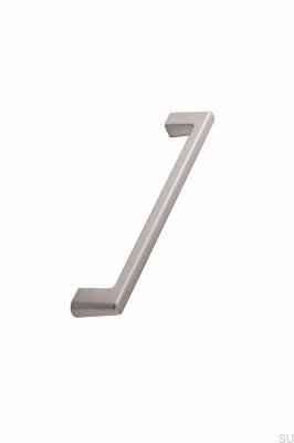 Tirador alargado para muebles de metal plateado Diner 160