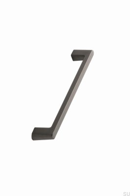 Tirador para mueble longitudinal Diner 160, aluminio cepillado antracita