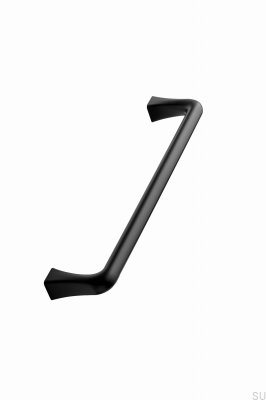 Tirador para mueble rectangular Concave 160, metal, negro mate